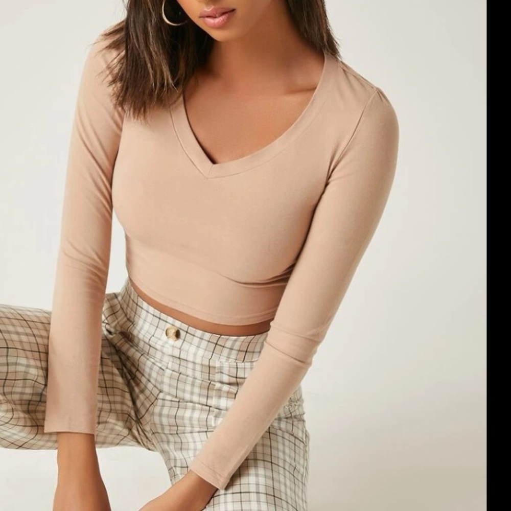 Solid Crop Top - image 1
